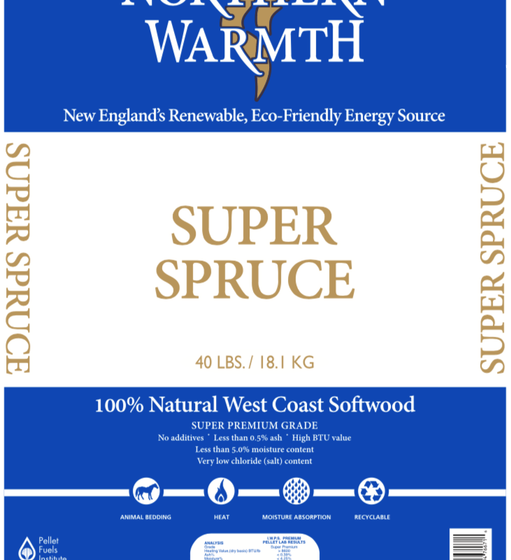 Northern Warmth Super Spruce Pellets