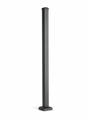 ALUMINUM POST WITH CAP & SKIRT